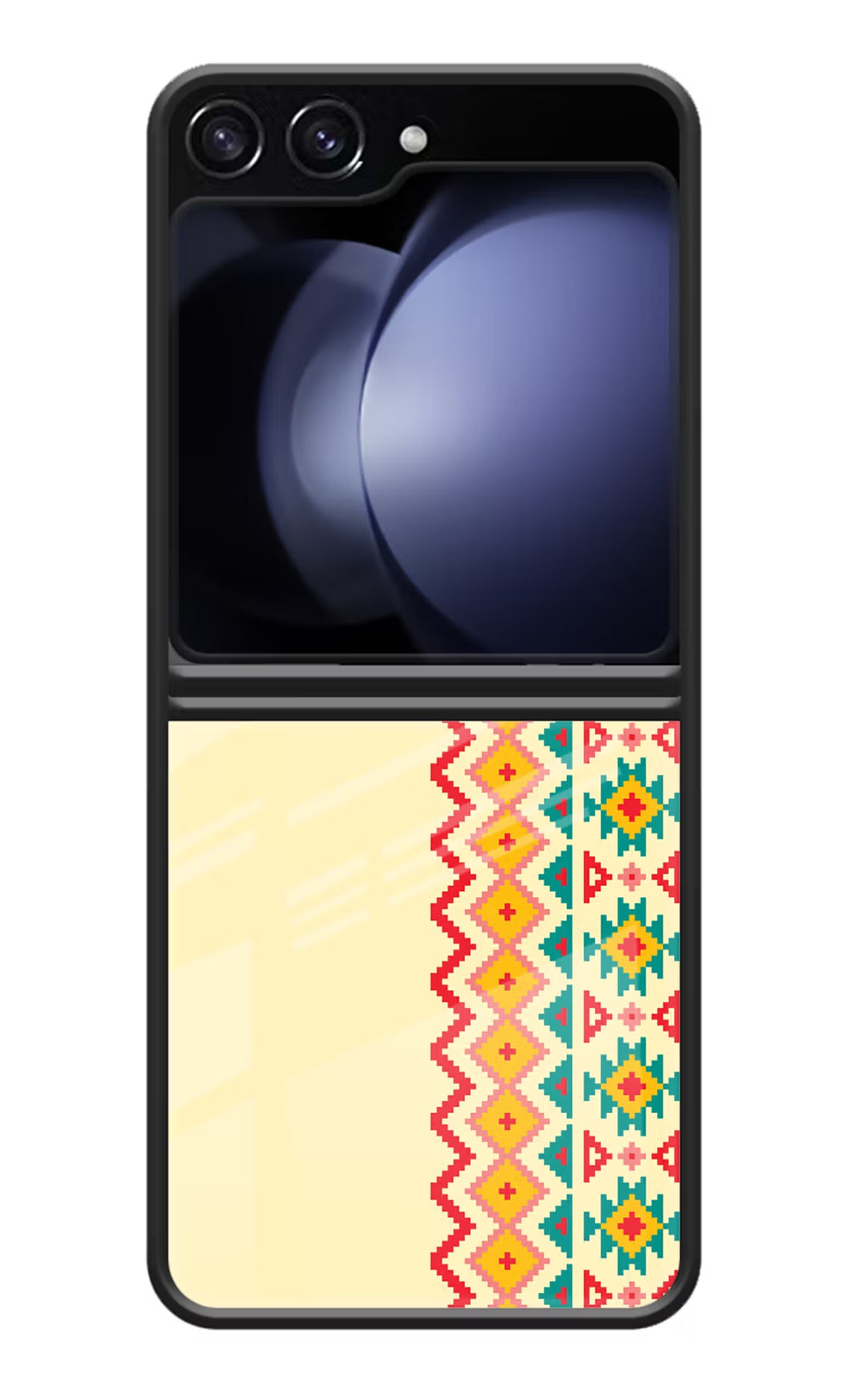 Ethnic Seamless Samsung Galaxy Z Flip5 Glass Case