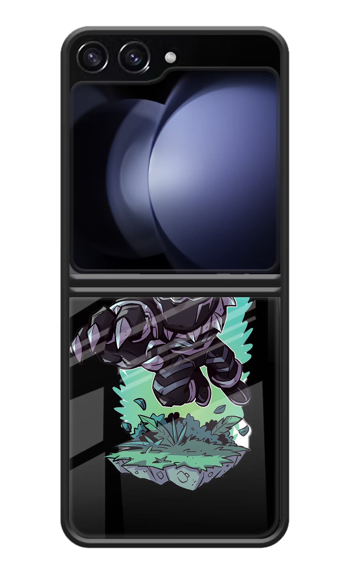 Black Panther Samsung Galaxy Z Flip5 Glass Case Back Cover by Casekaro