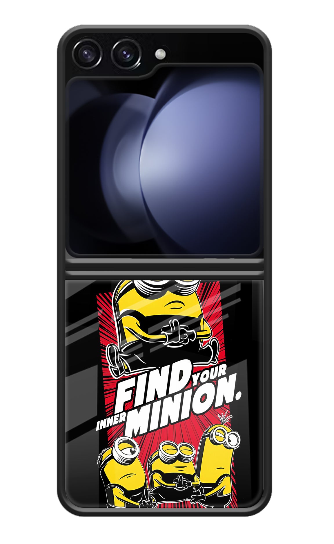 Find your inner Minion Samsung Galaxy Z Flip5 Glass Case