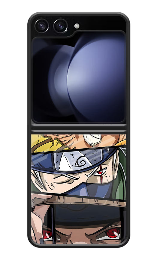 Naruto Character Samsung Galaxy Z Flip5 Glass Case