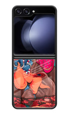 Radhe Krishna Samsung Galaxy Z Flip5 Glass Case Back Cover by Casekaro
