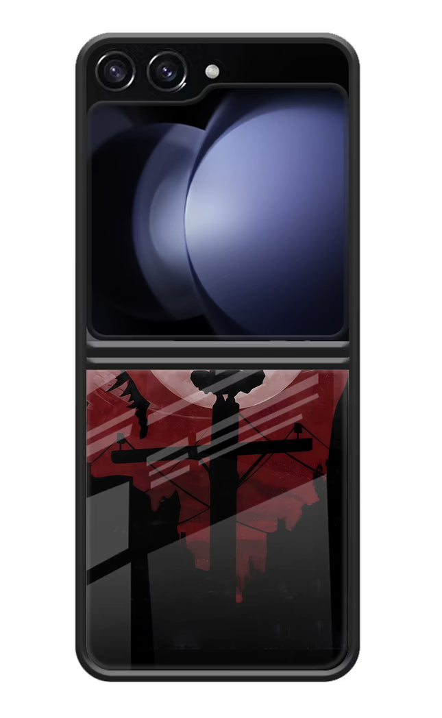 Naruto Anime Samsung Galaxy Z Flip5 Glass Case Back Cover by Casekaro