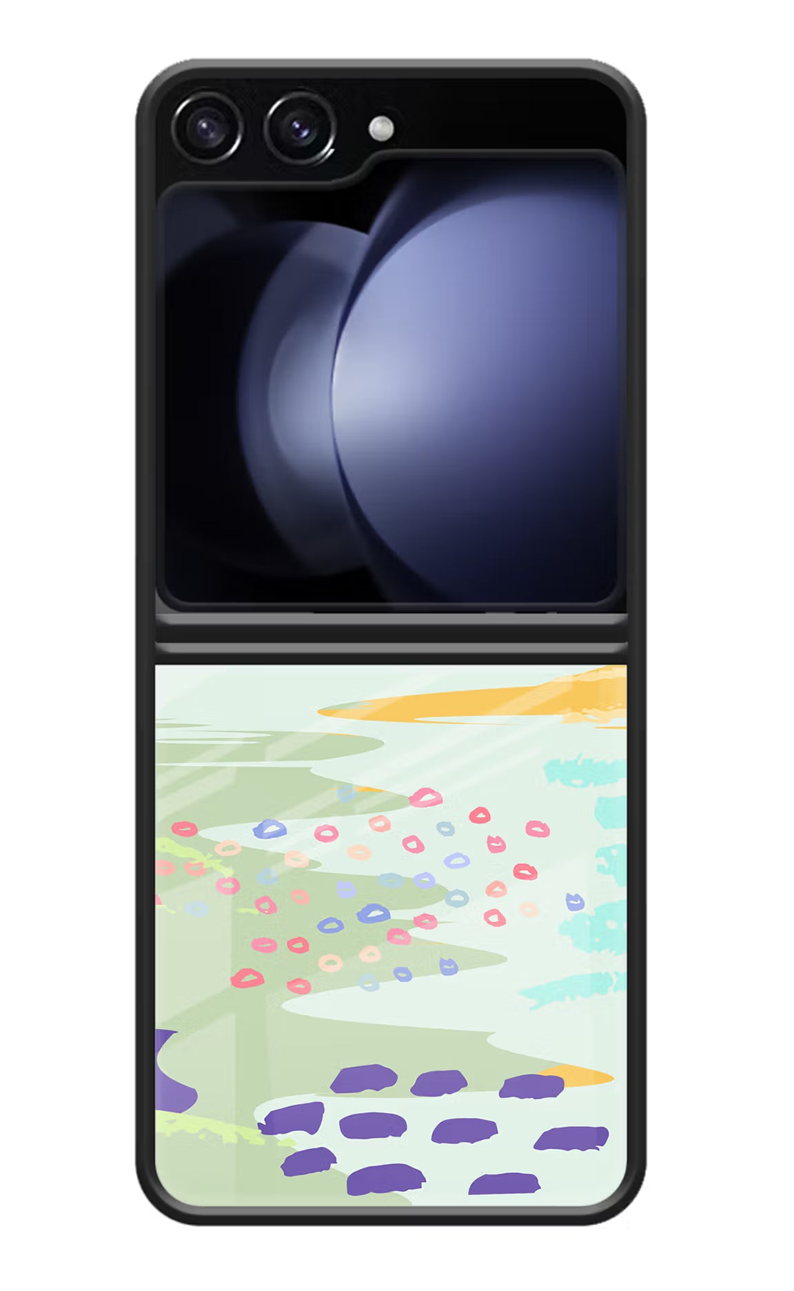 Scenery Samsung Galaxy Z Flip5 Glass Case Back Cover by Casekaro