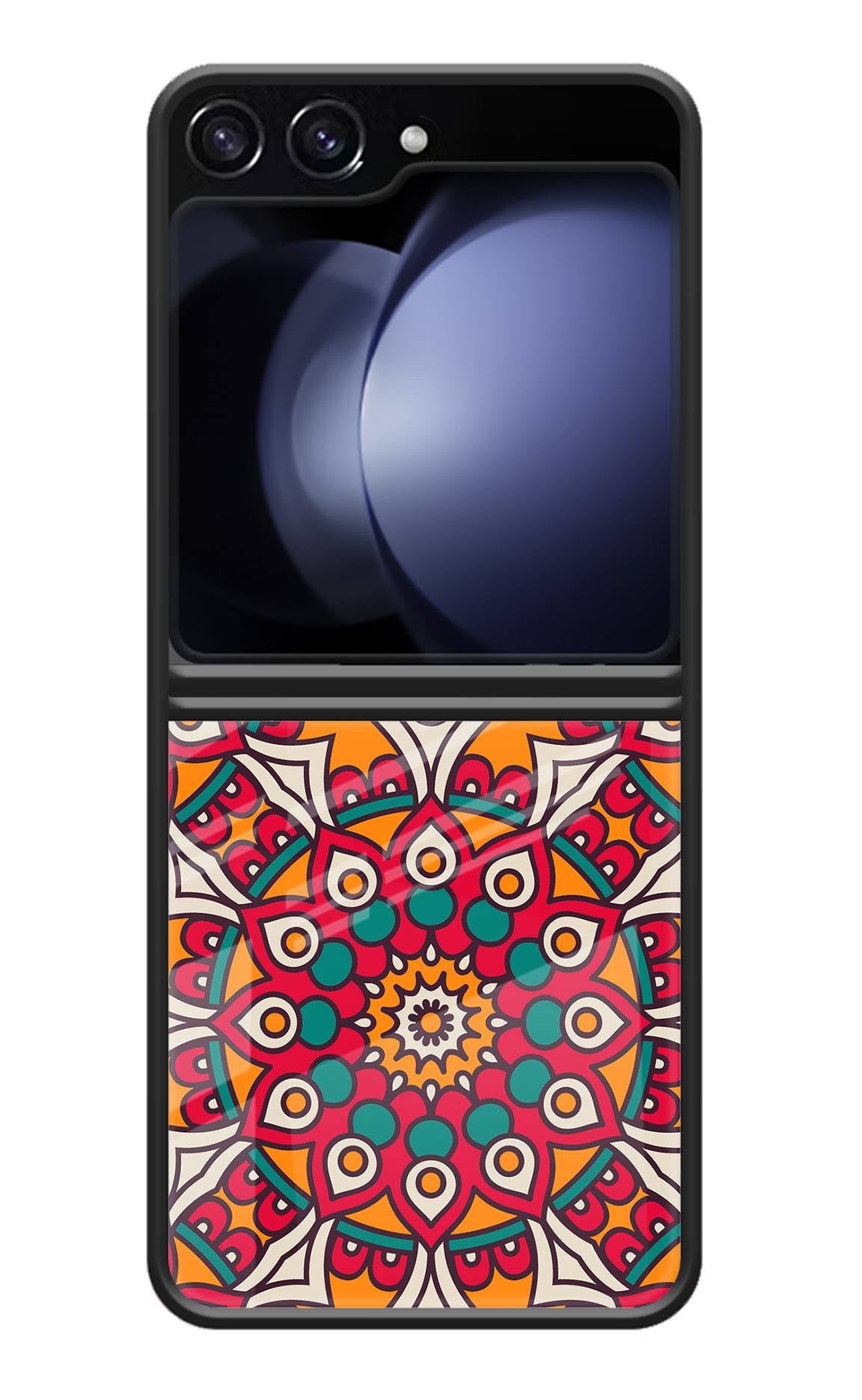 Mandala Art Samsung Galaxy Z Flip5 Glass Case