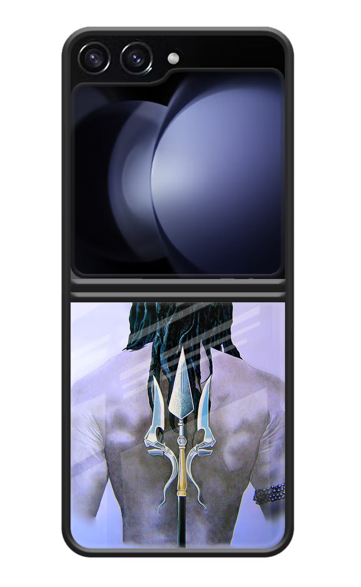 Shiva Samsung Galaxy Z Flip5 Glass Case Back Cover by Casekaro