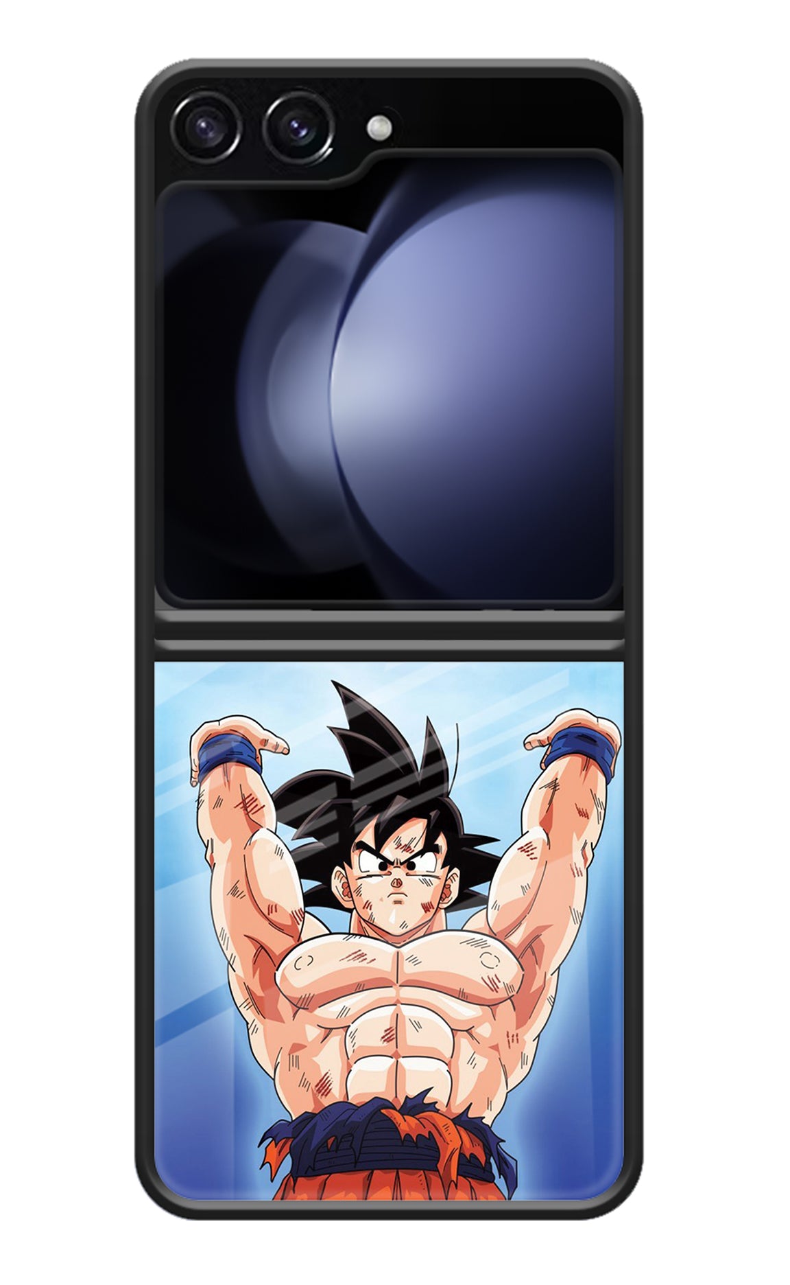 Goku Power Samsung Galaxy Z Flip5 Glass Case