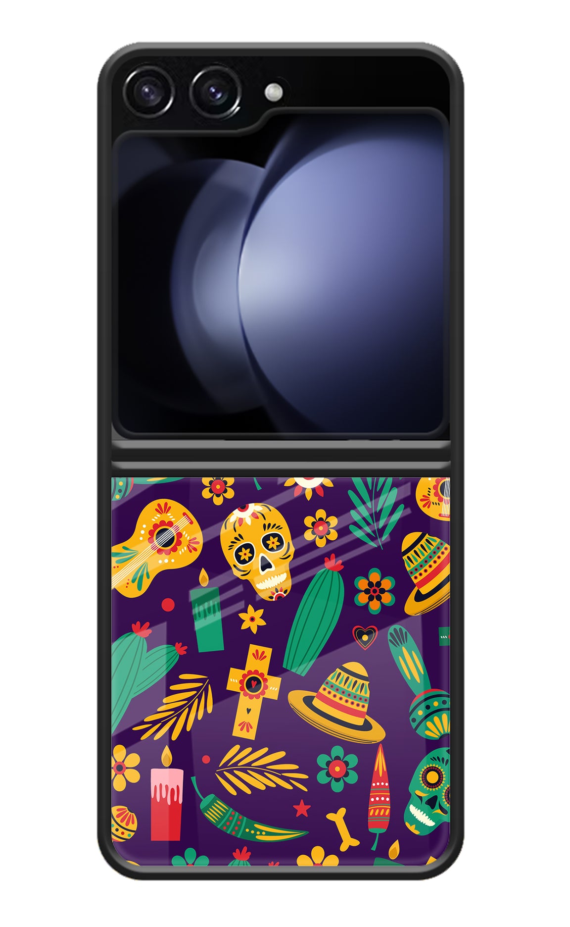 Mexican Artwork Samsung Galaxy Z Flip5 Glass Case