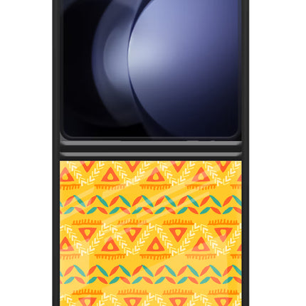 Tribal Pattern Samsung Galaxy Z Flip5 Glass Case