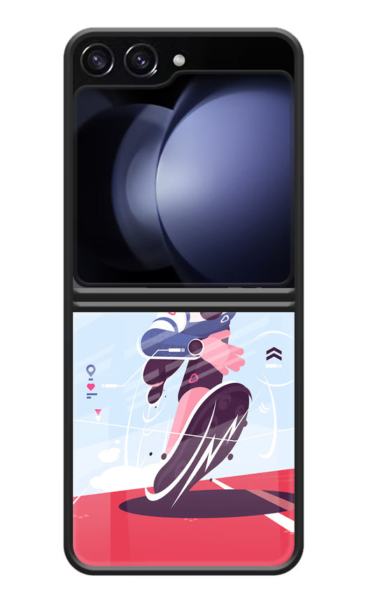 Run Pro Samsung Galaxy Z Flip5 Glass Case