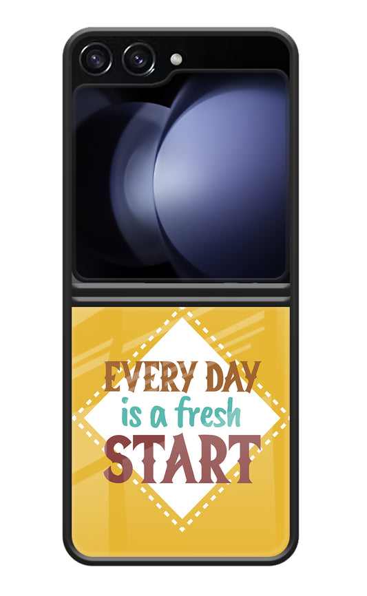 Every day is a Fresh Start Samsung Galaxy Z Flip5 Glass Case