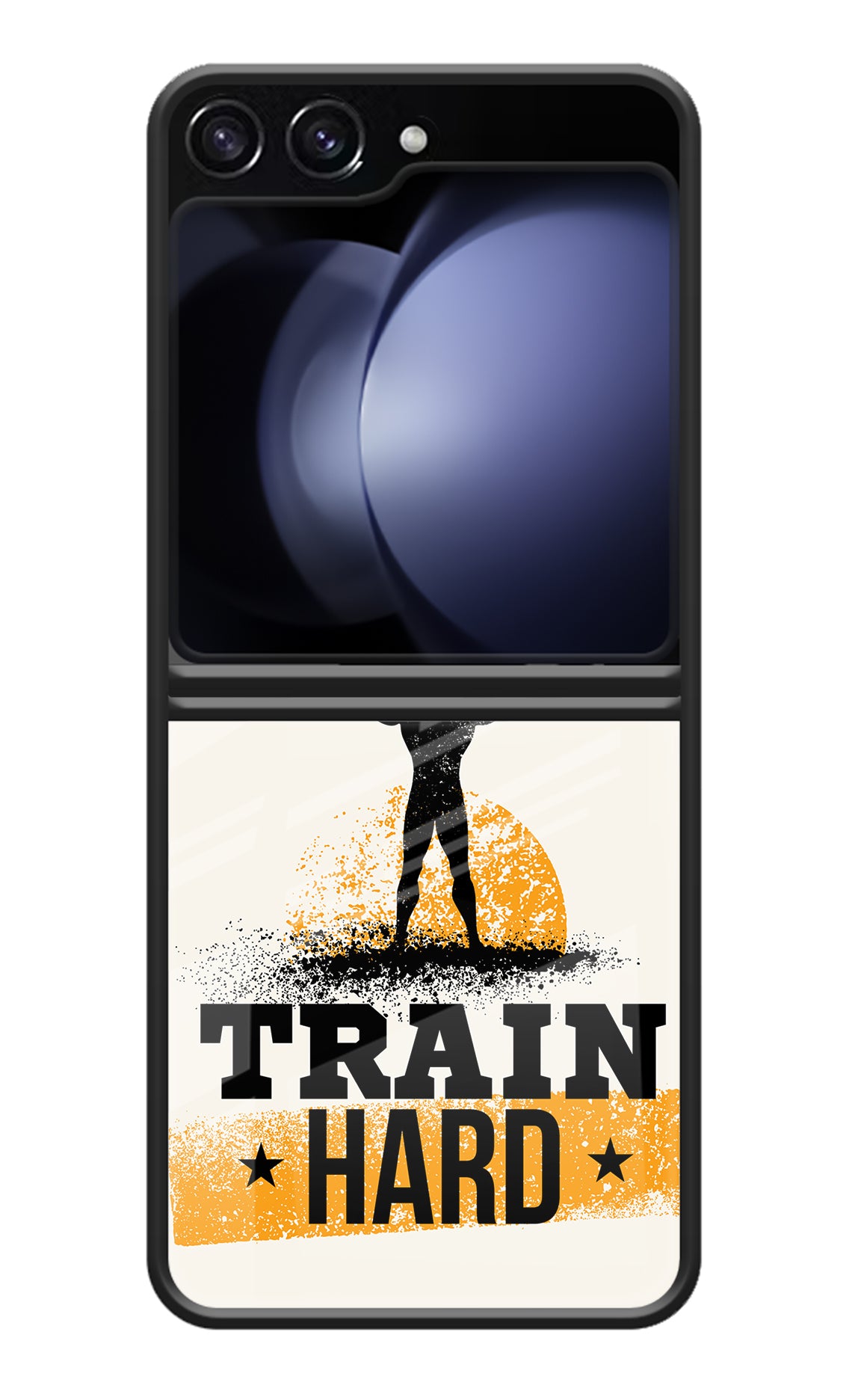 Train Hard Samsung Galaxy Z Flip5 Glass Case