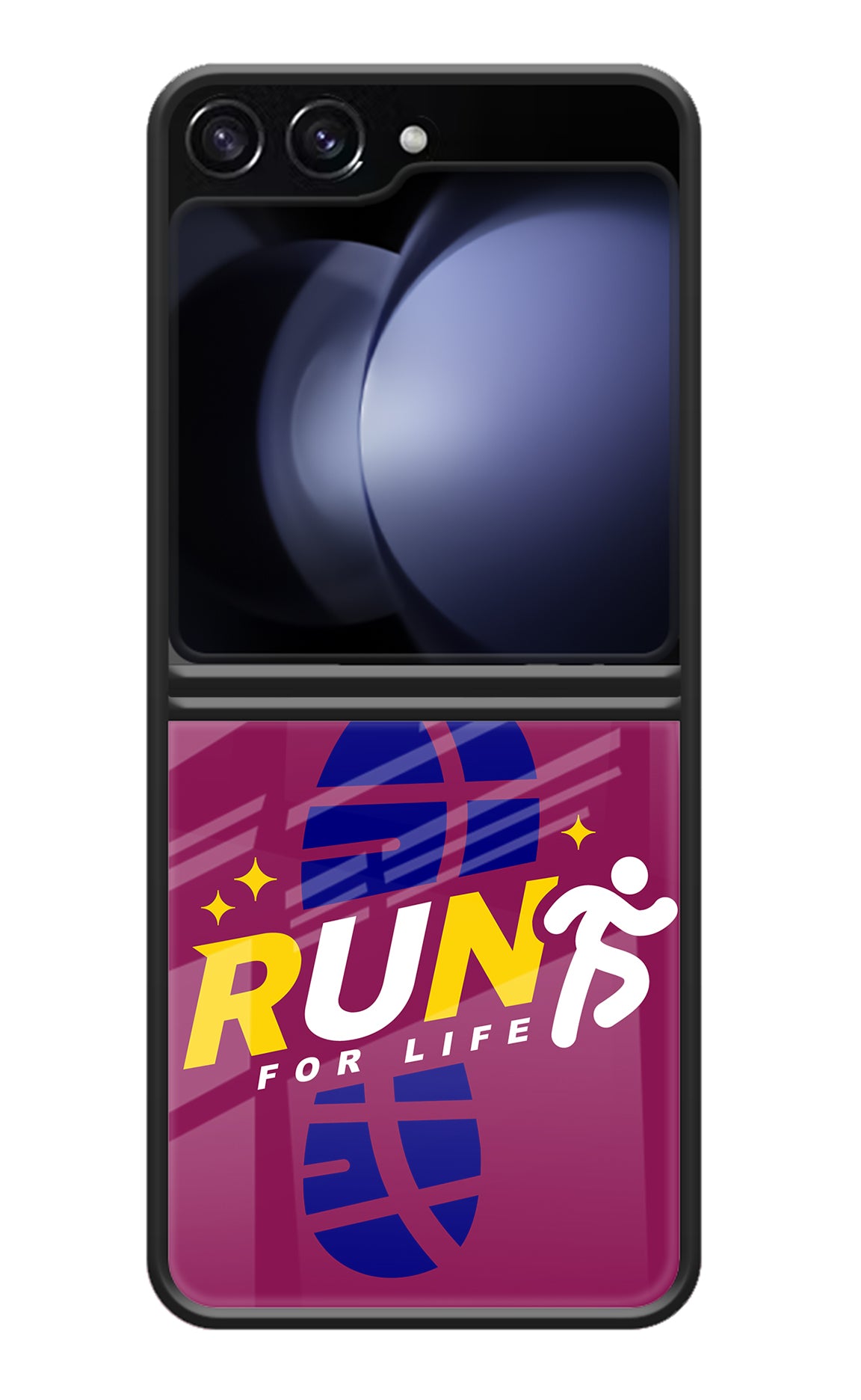 Run for Life Samsung Galaxy Z Flip5 Glass Case