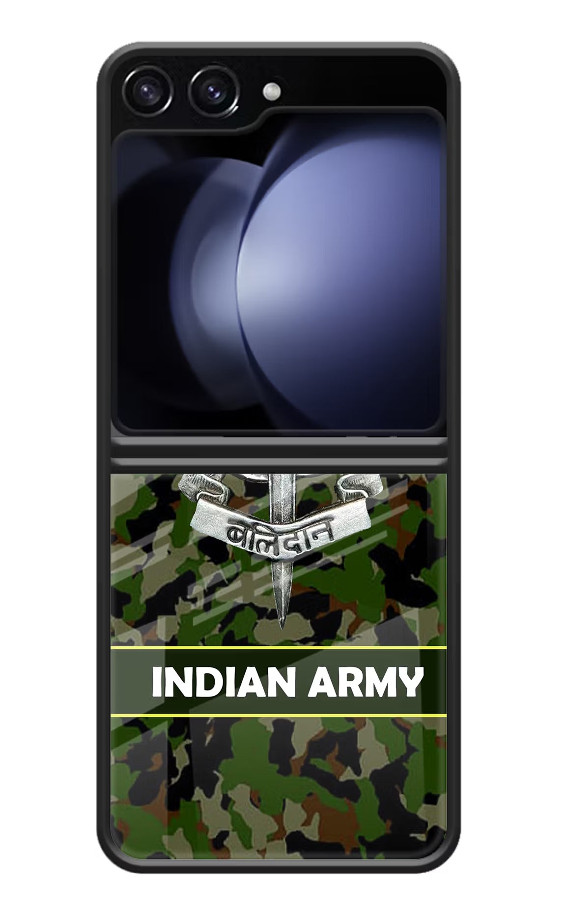 Balidan Indian Logo Samsung Galaxy Z Flip5 Glass Case Back Cover by Casekaro