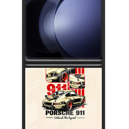 Classic Porsche 911 Samsung Galaxy Z Flip5 Glass Case