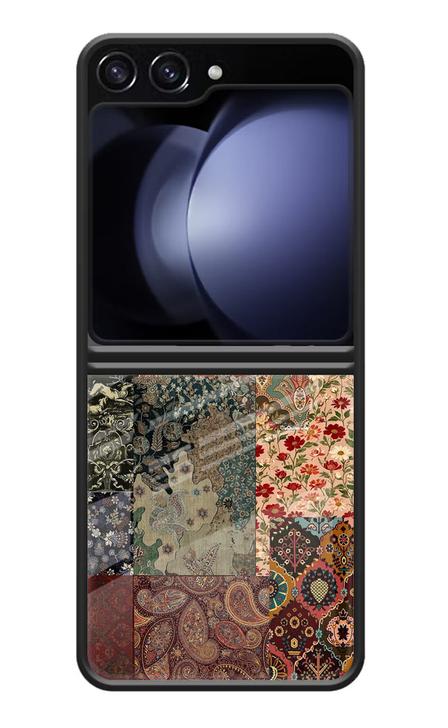 Desi Print Samsung Galaxy Z Flip5 Glass Case