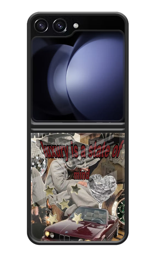 Luxury Samsung Galaxy Z Flip5 Glass Case