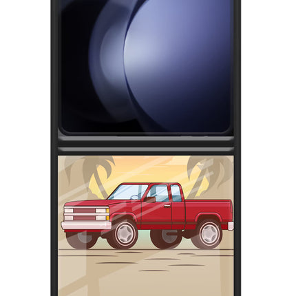 Desert Classic Drive Samsung Galaxy Z Flip5 Glass Case