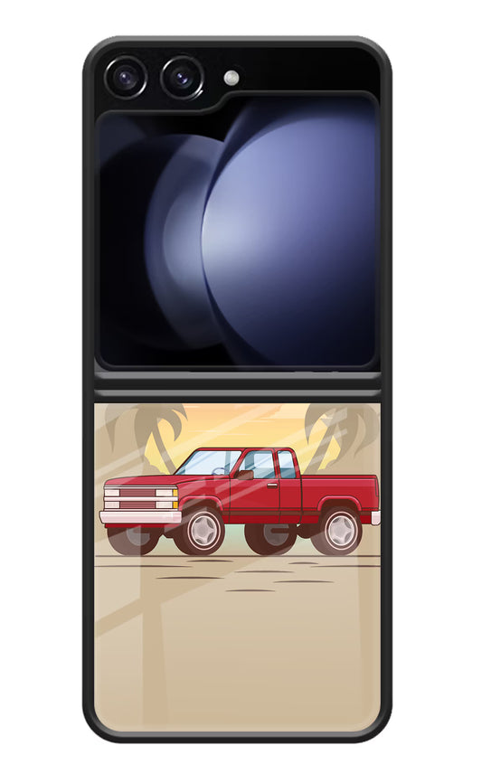 Desert Classic Drive Samsung Galaxy Z Flip5 Glass Case