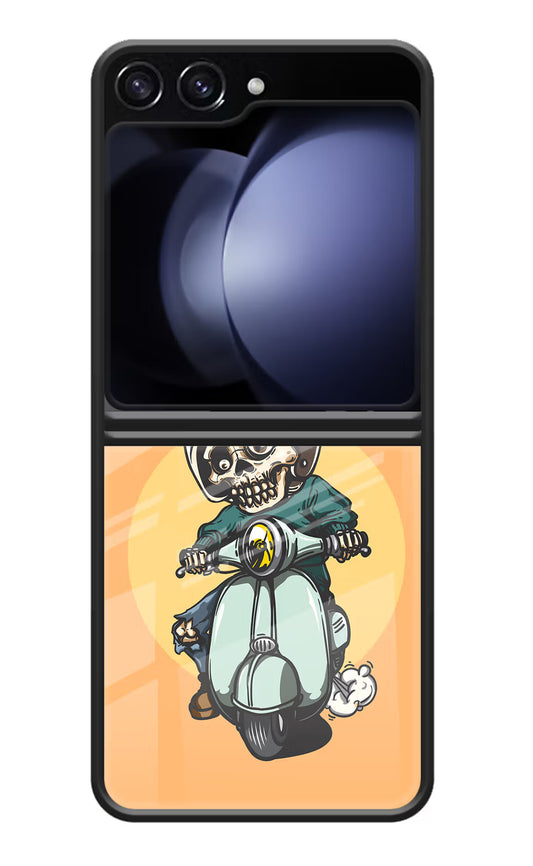 Undead Biker Samsung Galaxy Z Flip5 Glass Case