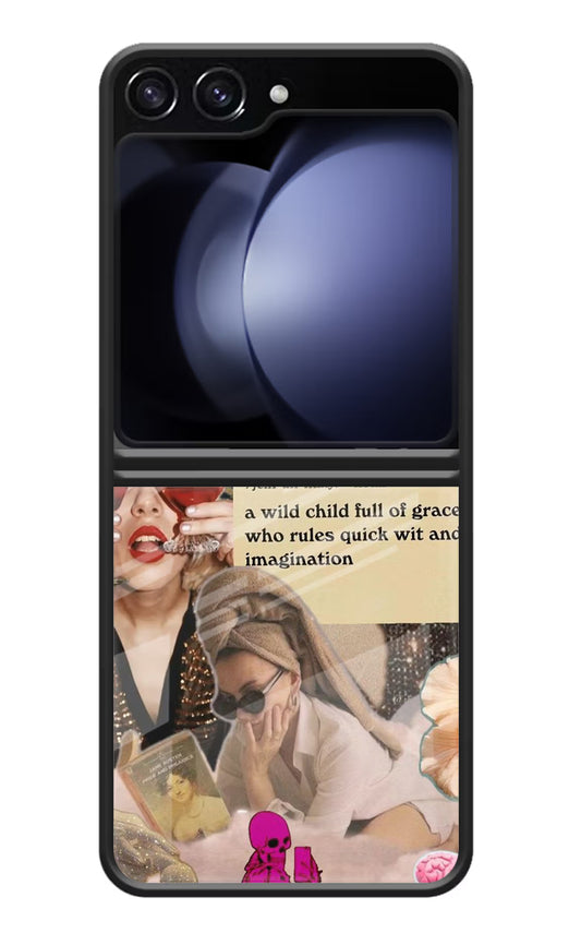 Gemini Zodiac Samsung Galaxy Z Flip5 Glass Case