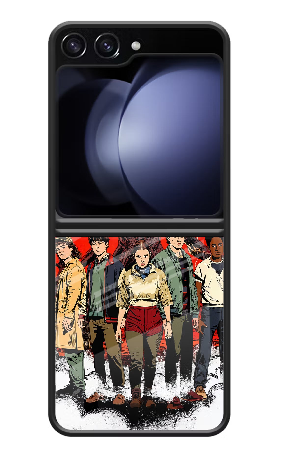 Ordinary Things Characters Samsung Galaxy Z Flip5 Glass Case