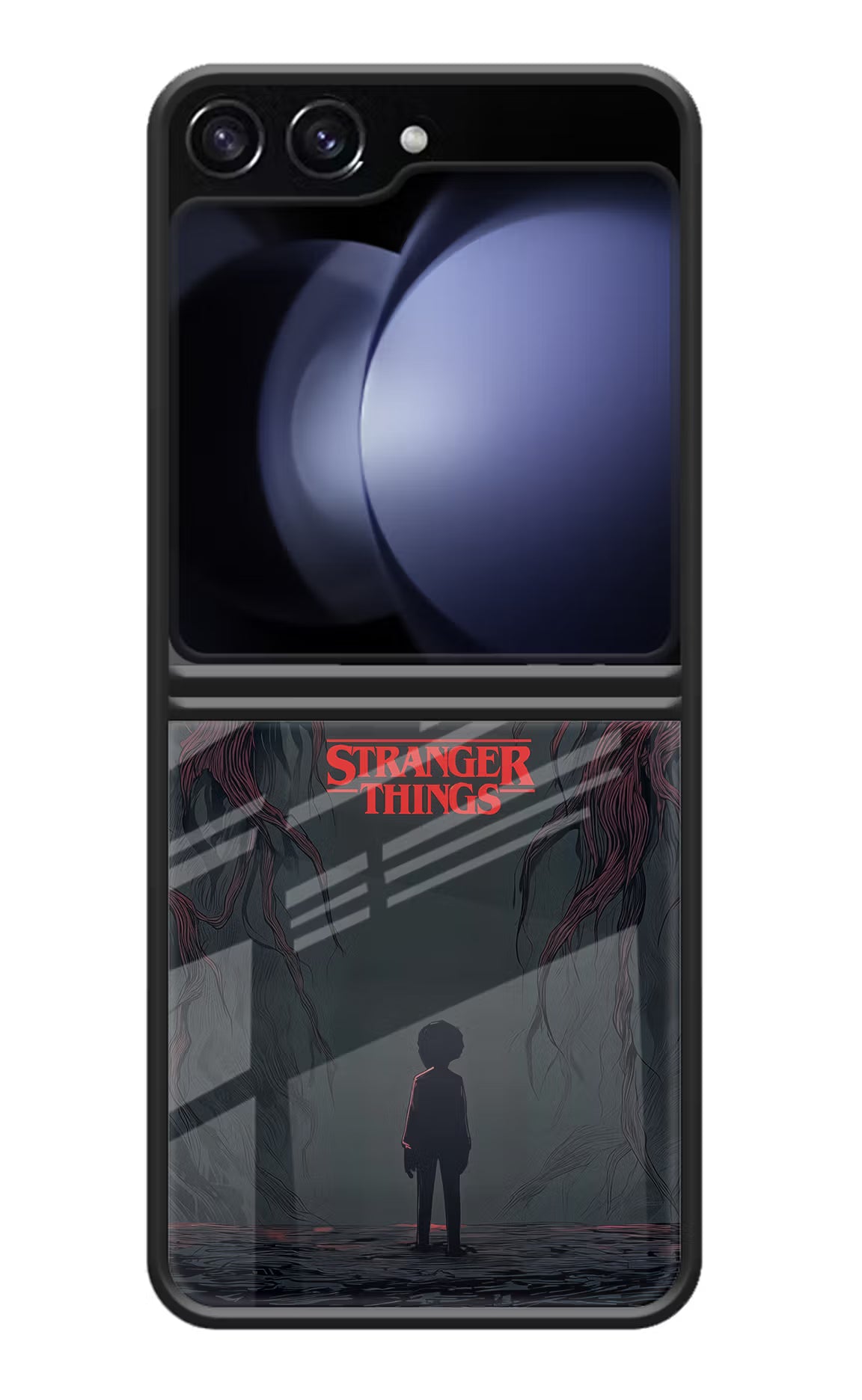 Ordinary Things Dark Side Samsung Galaxy Z Flip5 Glass Case Back Cover by Casekaro