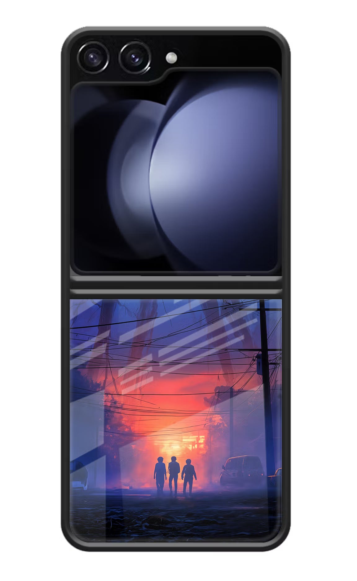 Ordinary Things Shadow Samsung Galaxy Z Flip5 Glass Case Back Cover by Casekaro