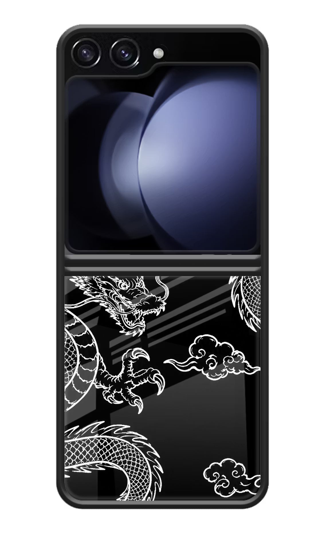 Twin Dragons Samsung Galaxy Z Flip5 Glass Case