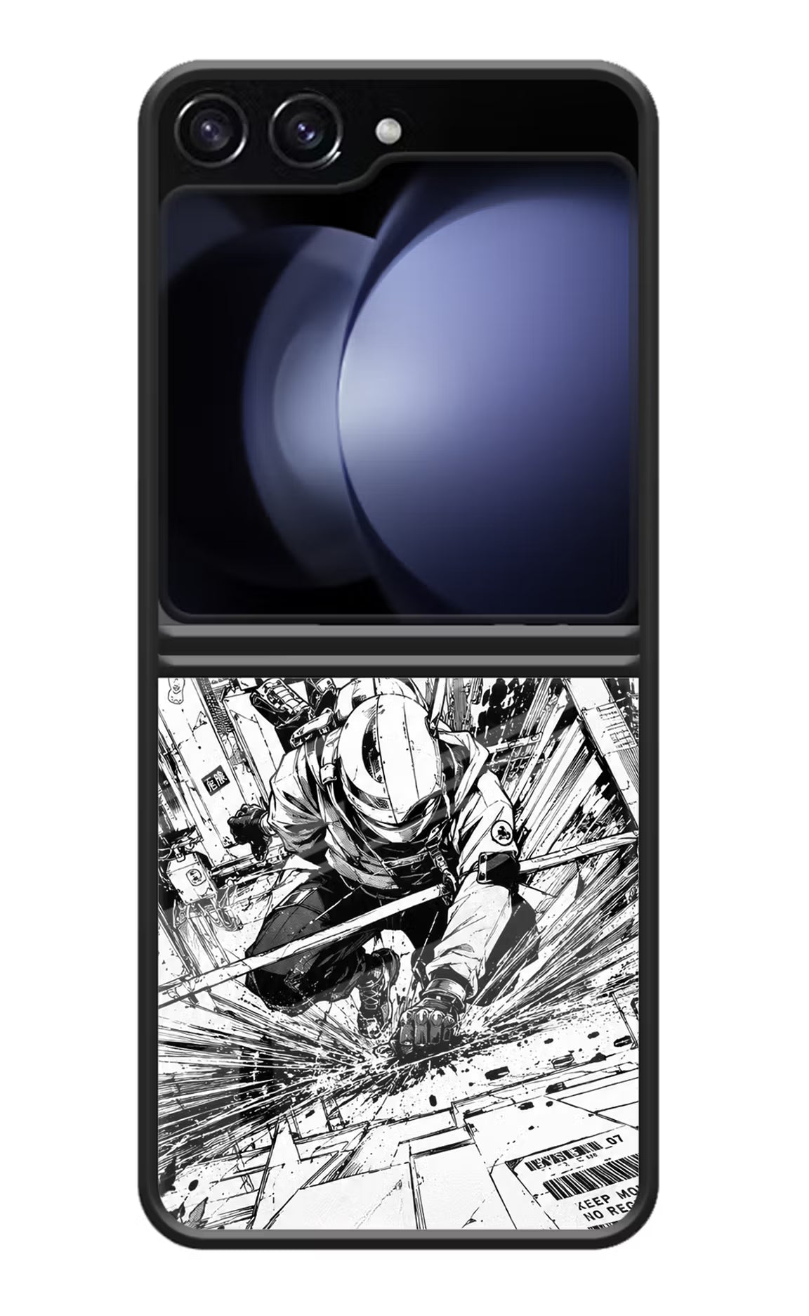 Who's Next Samsung Galaxy Z Flip5 Glass Case Back Cover by Casekaro