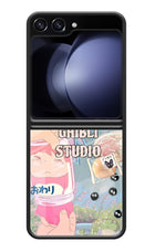 Studio Ghibli Samsung Galaxy Z Flip5 Glass Case