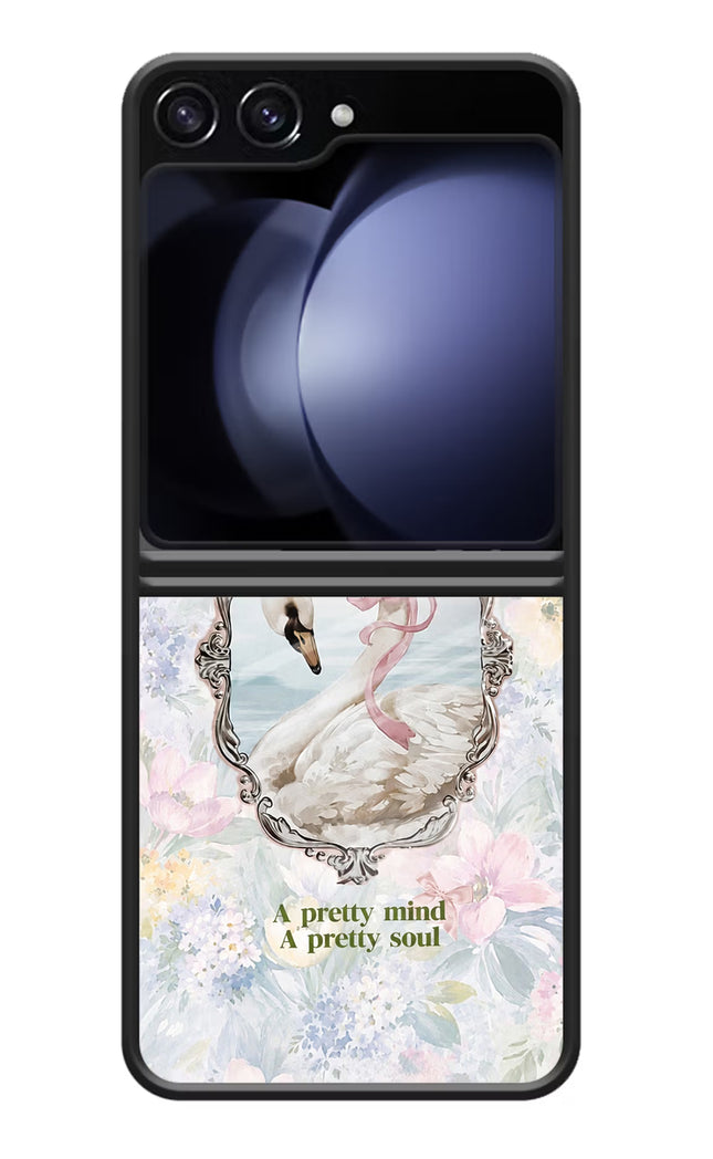 Pretty Mind Pretty Soul Samsung Galaxy Z Flip5 Glass Case