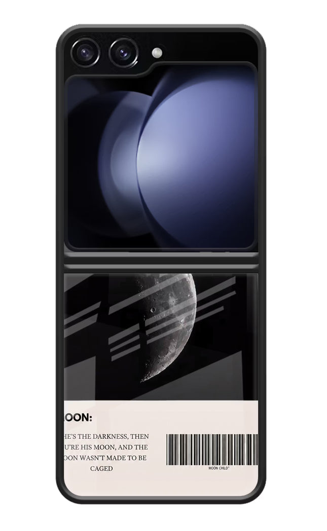 Moon Phase Samsung Galaxy Z Flip5 Glass Case