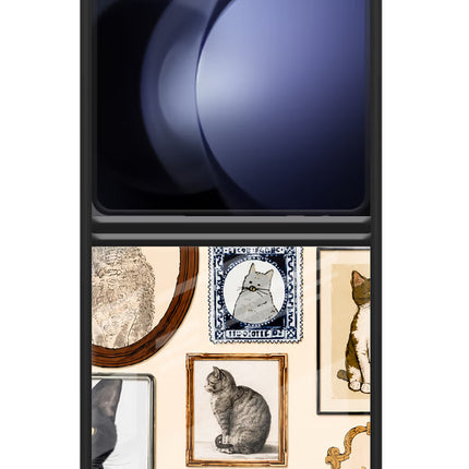 Mirror Cats Samsung Galaxy Z Flip5 Glass Case