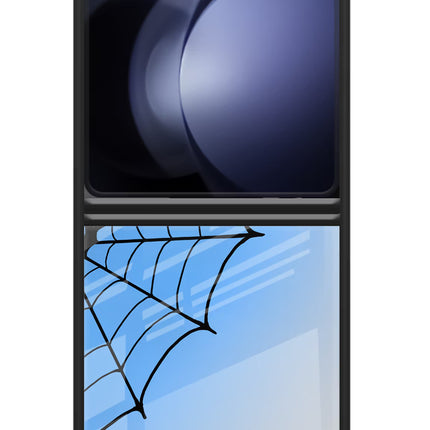 Blue Web Samsung Galaxy Z Flip5 Glass Case