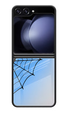 Blue Web Samsung Galaxy Z Flip5 Glass Case