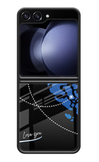 Love Orbit Samsung Galaxy Z Flip5 Glass Case