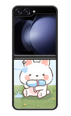Bunny Treat Samsung Galaxy Z Flip5 Glass Case