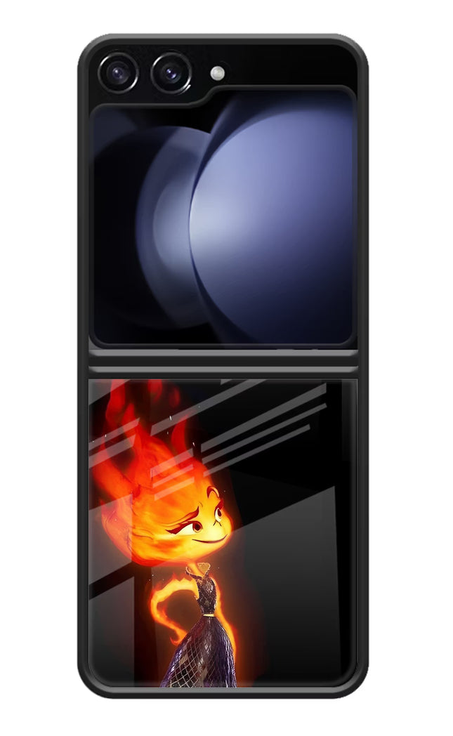 Ember Flame Samsung Galaxy Z Flip5 Glass Case