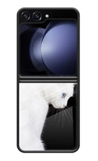 Snow Gaze Samsung Galaxy Z Flip5 Glass Case Back Cover by Casekaro