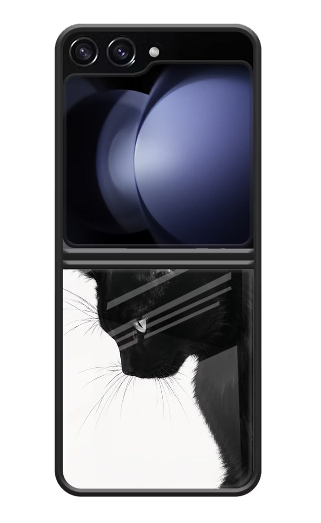 Shadow Gaze Samsung Galaxy Z Flip5 Glass Case