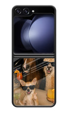 Party Squad Samsung Galaxy Z Flip5 Glass Case