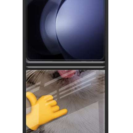 Silly Cat Call Samsung Galaxy Z Flip5 Glass Case