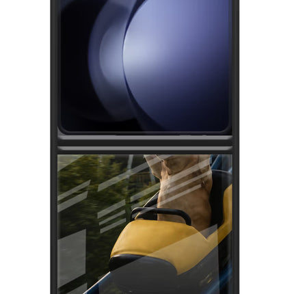 Rollercoaster Dog Samsung Galaxy Z Flip5 Glass Case