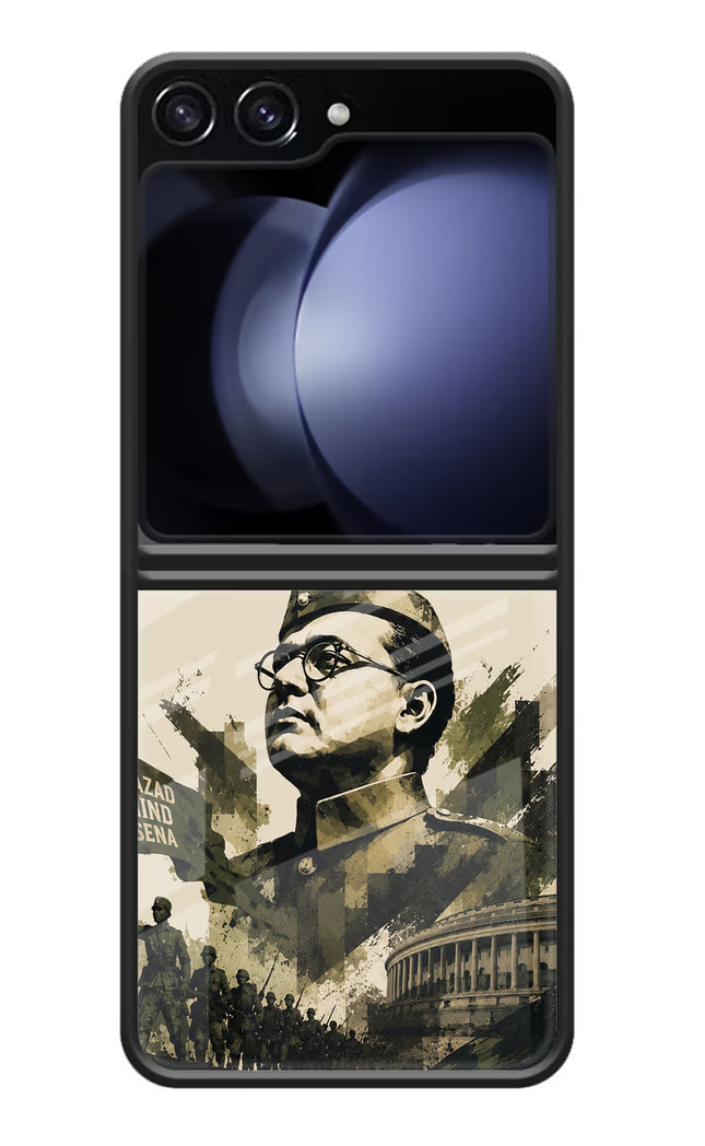 Netaji Rising Samsung Galaxy Z Flip5 Glass Case