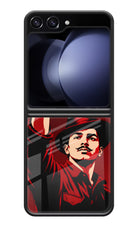 Bhagat Singh Revolution Samsung Galaxy Z Flip5 Glass Case