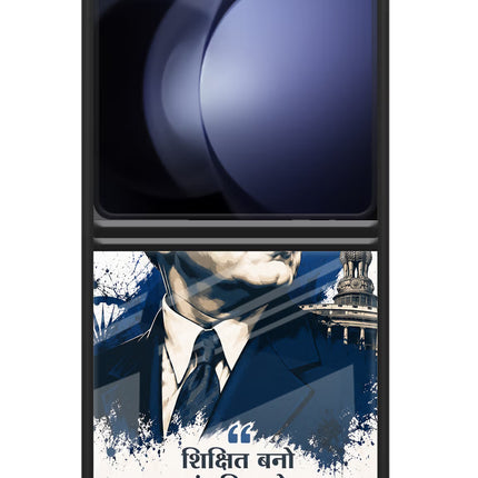 Dr. Ambedkar Visionary Samsung Galaxy Z Flip5 Glass Case