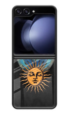 Divine Sun Samsung Galaxy Z Flip5 Glass Case Back Cover by Casekaro