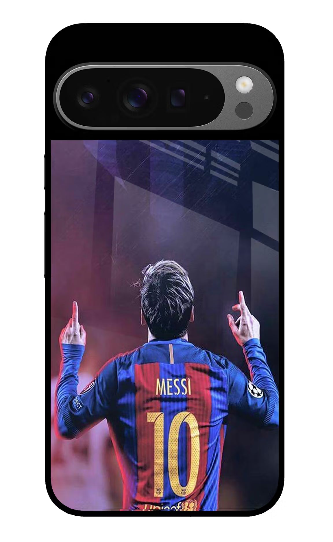 Messi Google Pixel 9 Pro XL Glass Case Back Cover by Casekaro