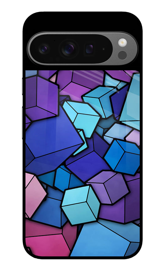 Cubic Abstract Google Pixel 9 Pro XL Glass Case