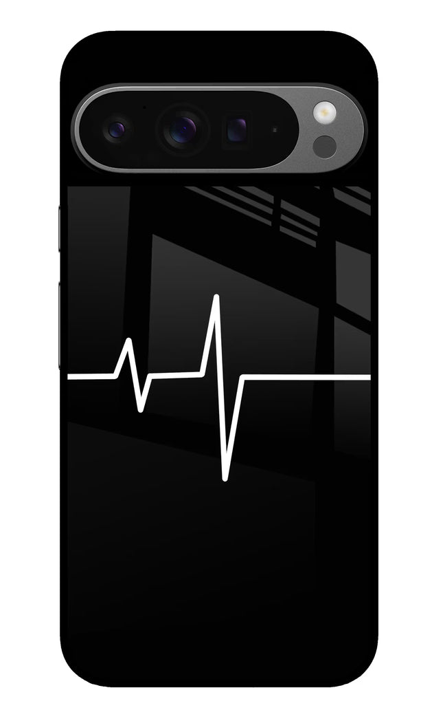 Heart Beats Google Pixel 9 Pro XL Glass Case Back Cover by Casekaro